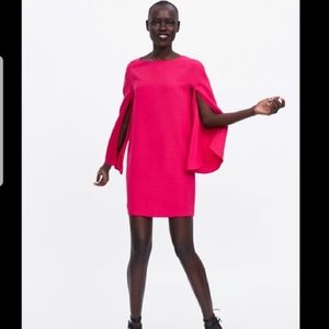 Zara- Cape Sleeve Dress brand new with tags